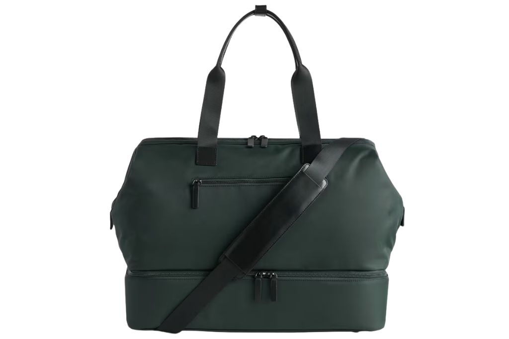 dark green voyage nylon duffle