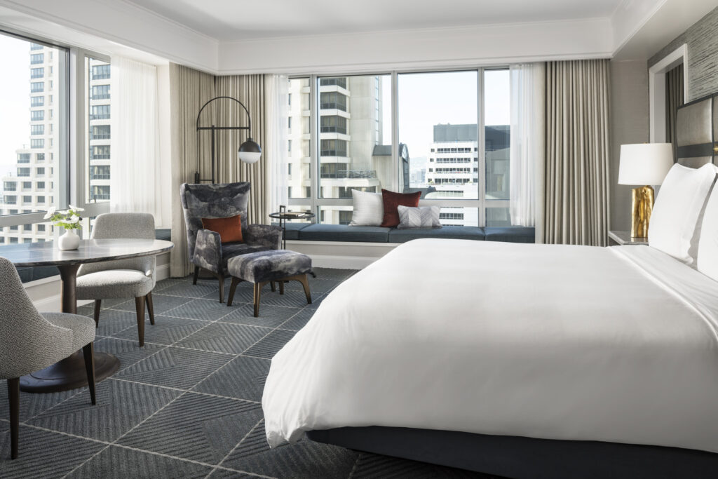 guest room at four seasons hotel san francisco 