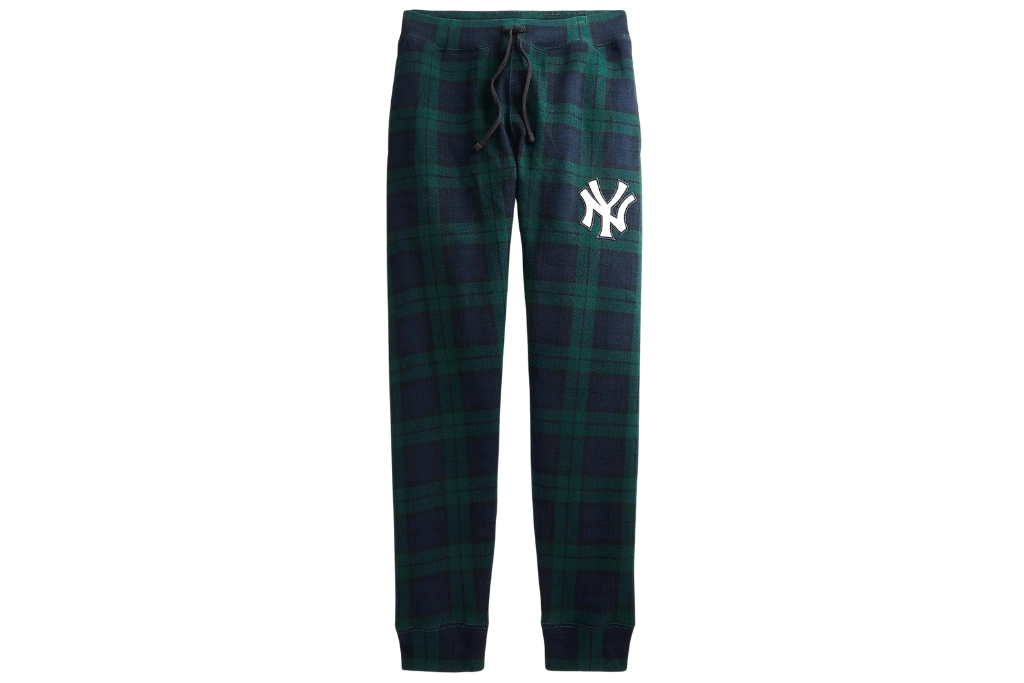 polo ralph lauren plaid yankees sweats