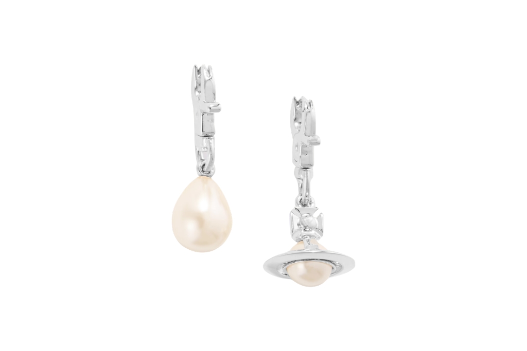vivienne westwood silver tone earrings